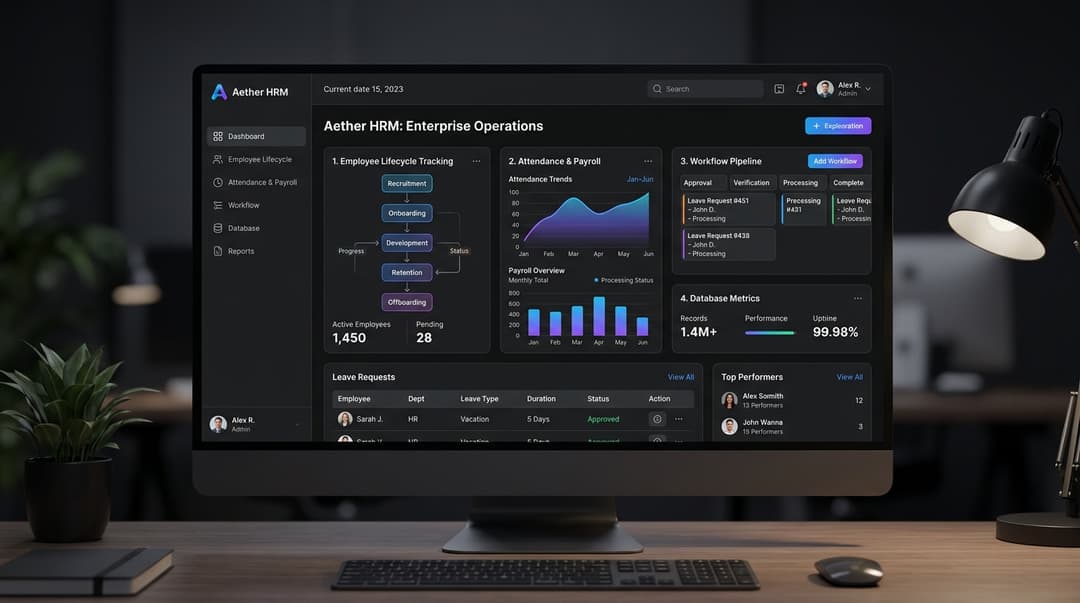 Enterprise HRMS & Cloud Backend Systems